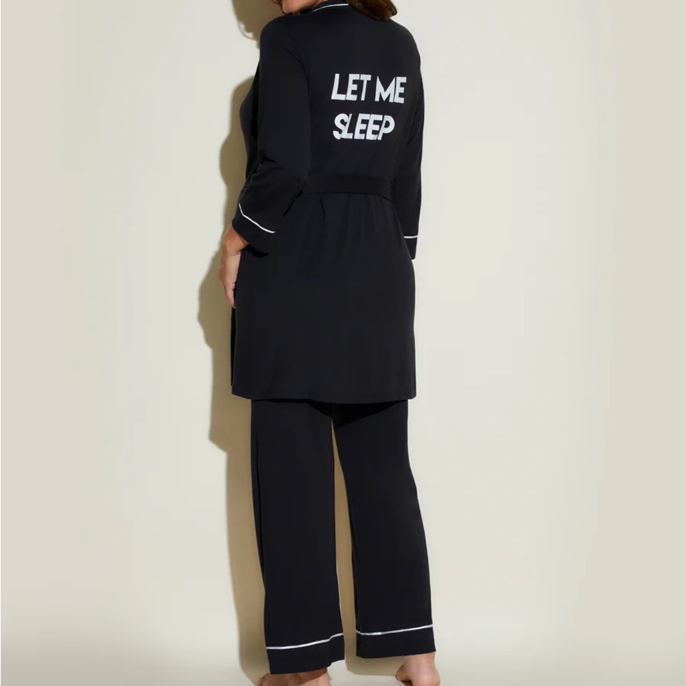 NWT Cosabella Bella Nursing 3 Piece Set With Print Robe - Picture 3 of 11
